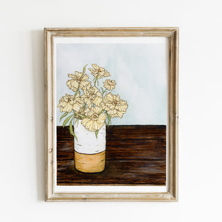 Butterfly Ranunculus Bouquet No. 2 Print