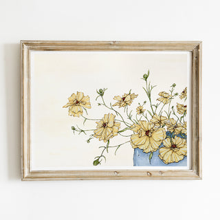 Butterfly Ranunculus Bouquet No. 1 Print