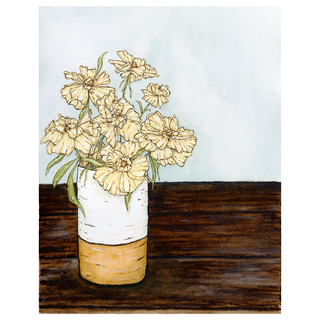 Butterfly Ranunculus Bouquet No. 2 Print