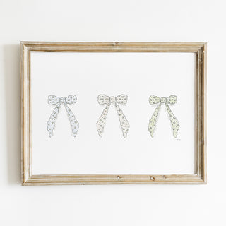 Three Little Bows Print