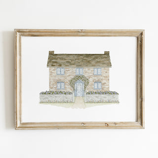 Cotswolds Cottage Print